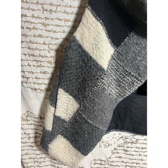 Zara Wool Vest Dark Academia Grunge Goth Plaid Patchwork Size Small.    N - Picture 2 of 6